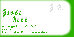 zsolt nell business card